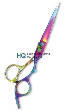 Professional Hair Cutting Scissor with razor edge. Multicolor Coating