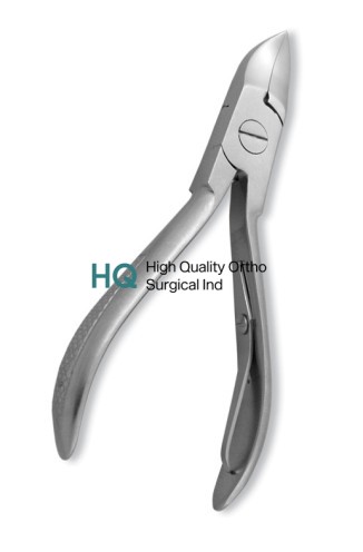 Nail Cutter, Single Spring. Mirror Finish.