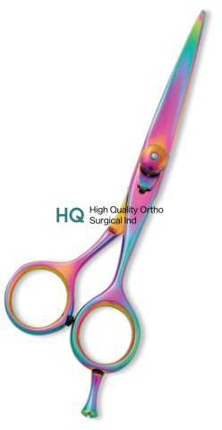 Professional Hair Cutting Scissor with razor edge. Multicolor Coating