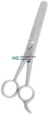 Thinning Scissor. Double Blade Teeth. Satin Finish