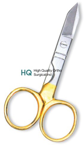 Nail Scissor. Half Gold.