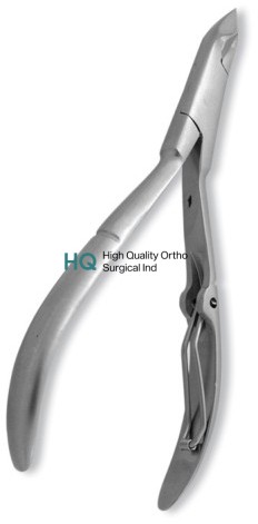 Cuticle Nipper, Single Spring. Mirror Finish